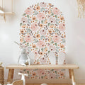 Peony Bloom Arch - Sweet Floral Wallpaper for Nursery Walls