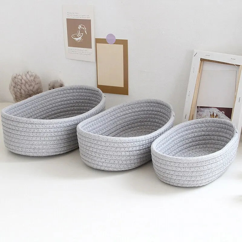 Soft Gray Baskets - Stylish Storage for Kids’ Rooms