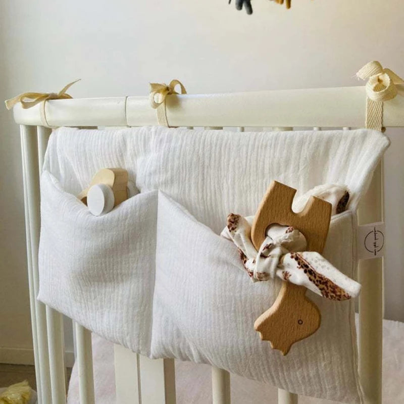 Soft Crib Organizer Caddy – Cute Nursery Storage for Essentials