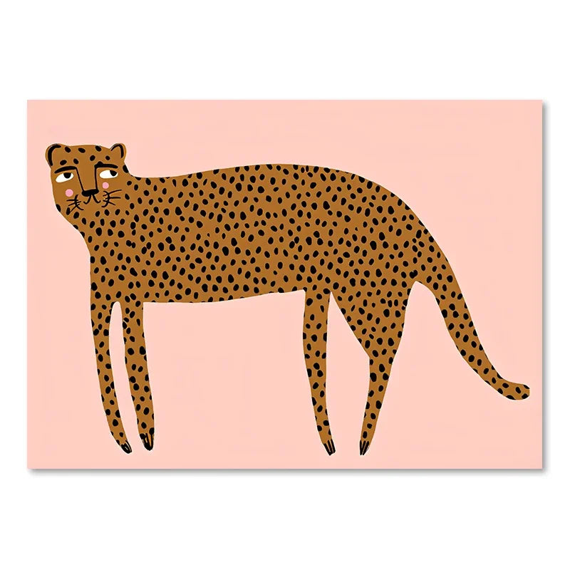 Adorable Animal Wall Art - Sweet Nordic Decor for Kids