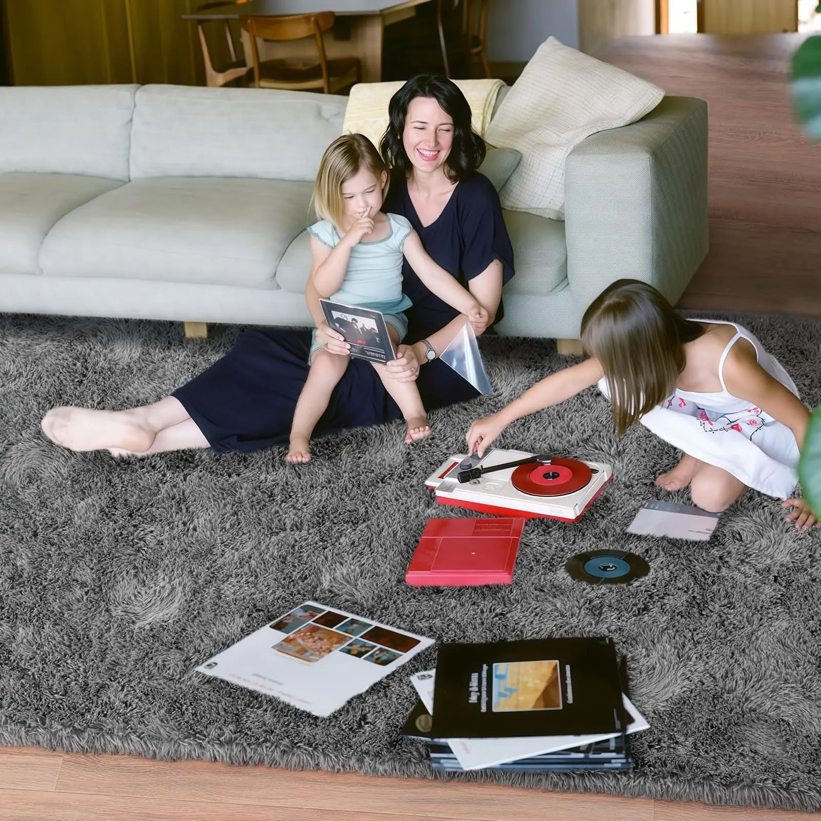 Ultra-Soft Plush Rug - Warm Comfort for Living & Kids Rooms