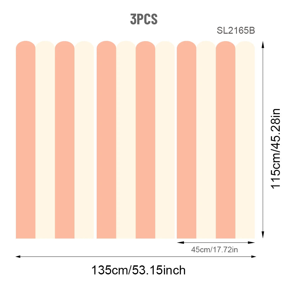 Playful Scallop Wallpaper - Easy Peel & Stick Design