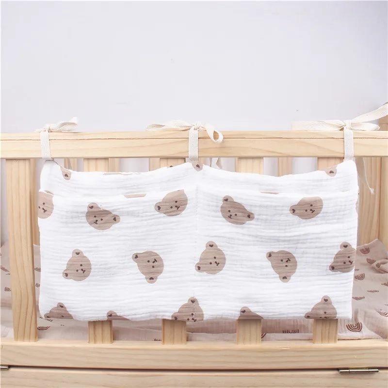 Soft Crib Organizer Caddy – Cute Nursery Storage for Essentials