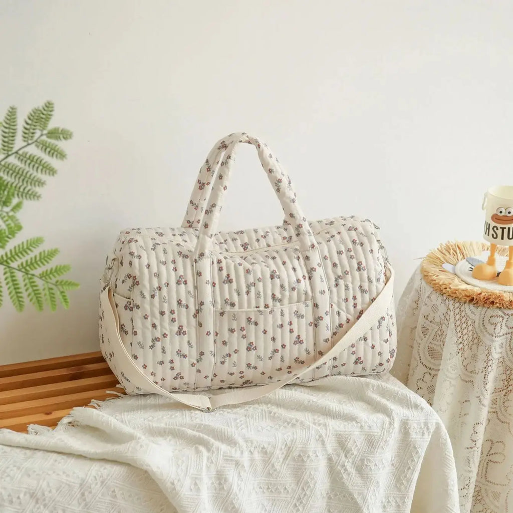 Soft Quilted Diaper Bag – Multi-Functional Mommy Essential
