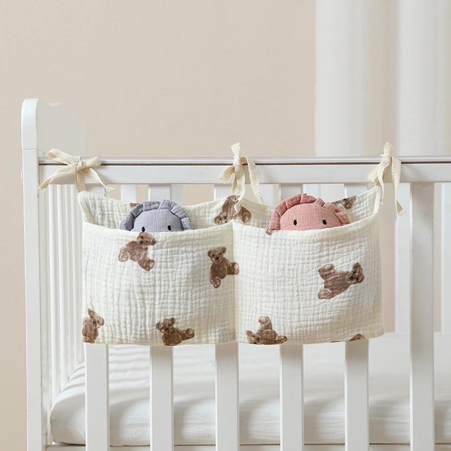 Soft Crib Organizer Caddy – Cute Nursery Storage for Essentials