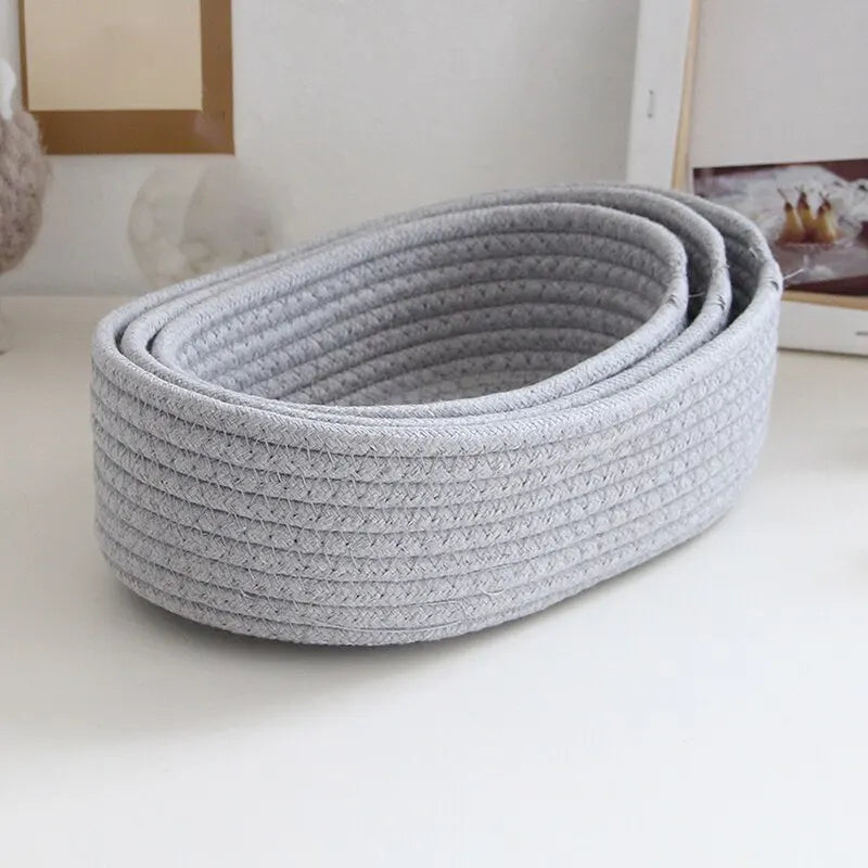 Soft Gray Baskets - Stylish Storage for Kids’ Rooms