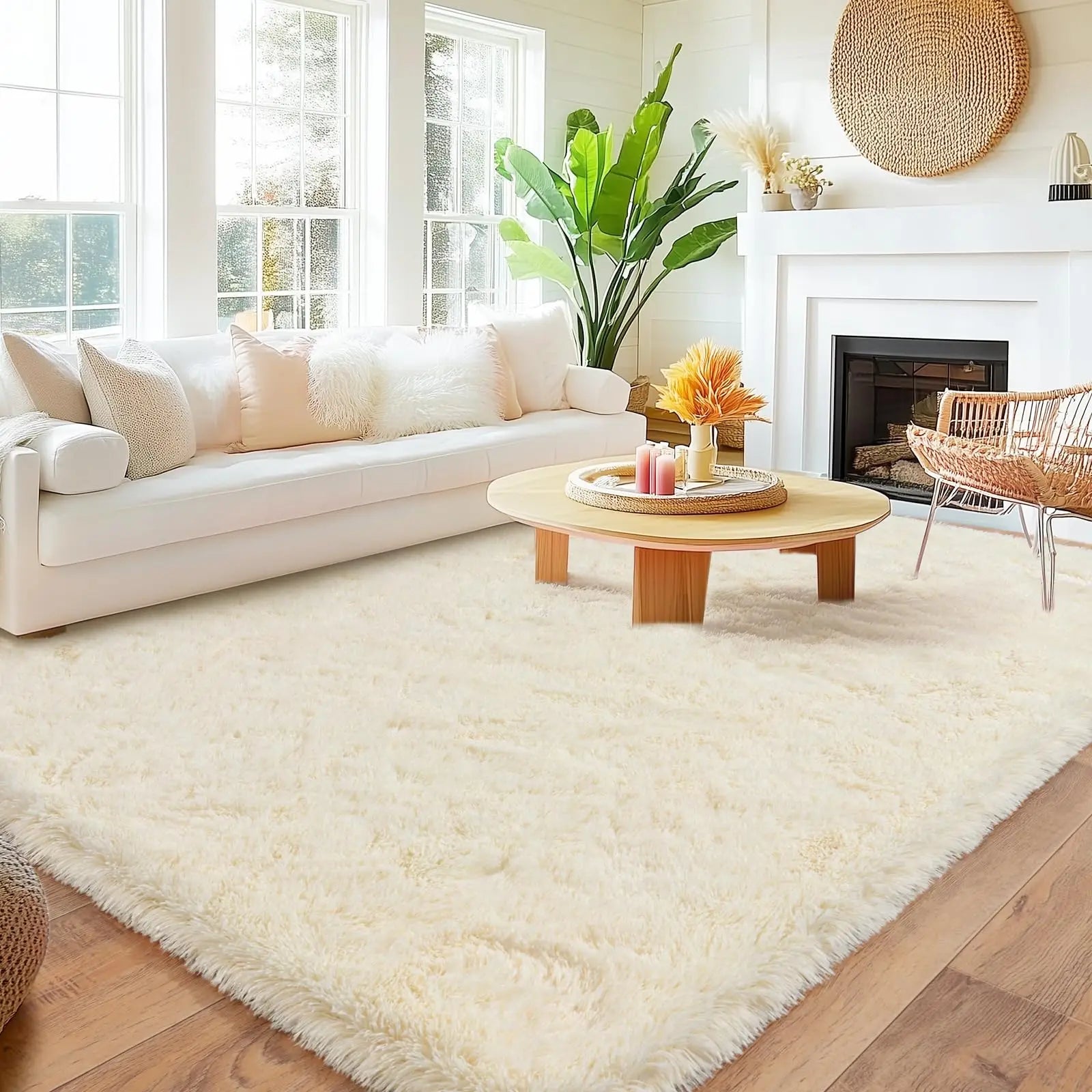 Ultra-Soft Plush Rug - Warm Comfort for Living & Kids Rooms