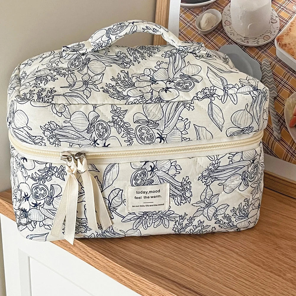 Mom’s Floral Carry-All - Stylish Diaper & Essentials Organizer
