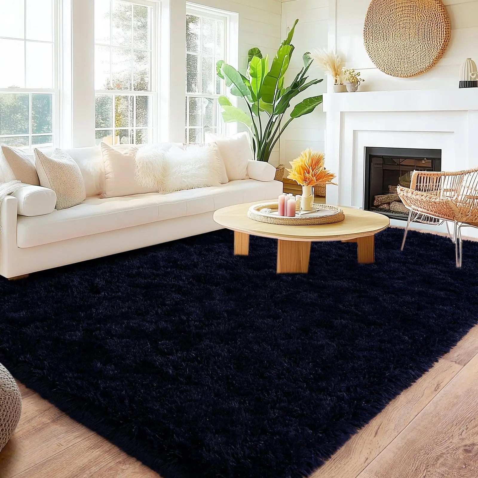 Ultra-Soft Plush Rug - Warm Comfort for Living & Kids Rooms