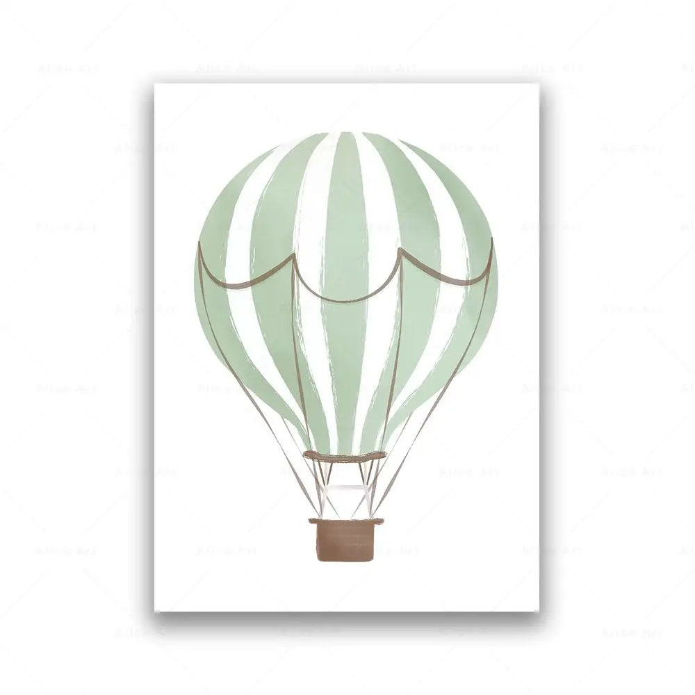 Mint Dreams – Retro Travel Print for Kids’ Rooms