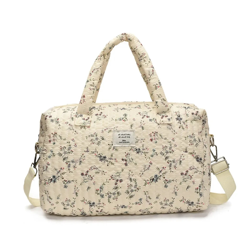 Floral Mommy Diaper Bag - Roomy, Pretty & Travel-Ready