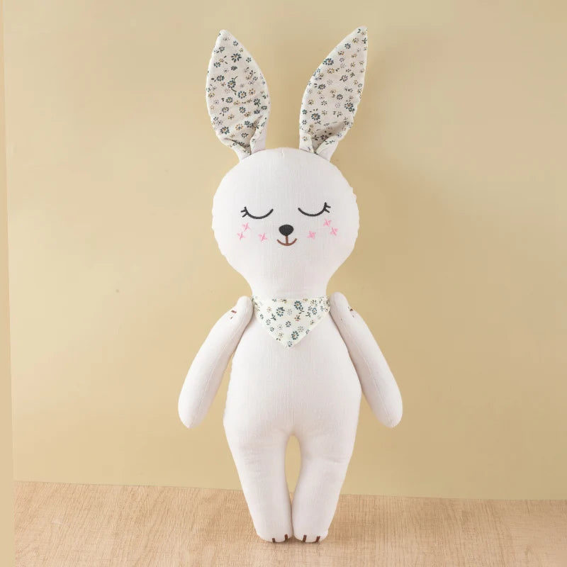Soft Cloth Dolls - Cuddly Bunny, Bear & Cat Companions