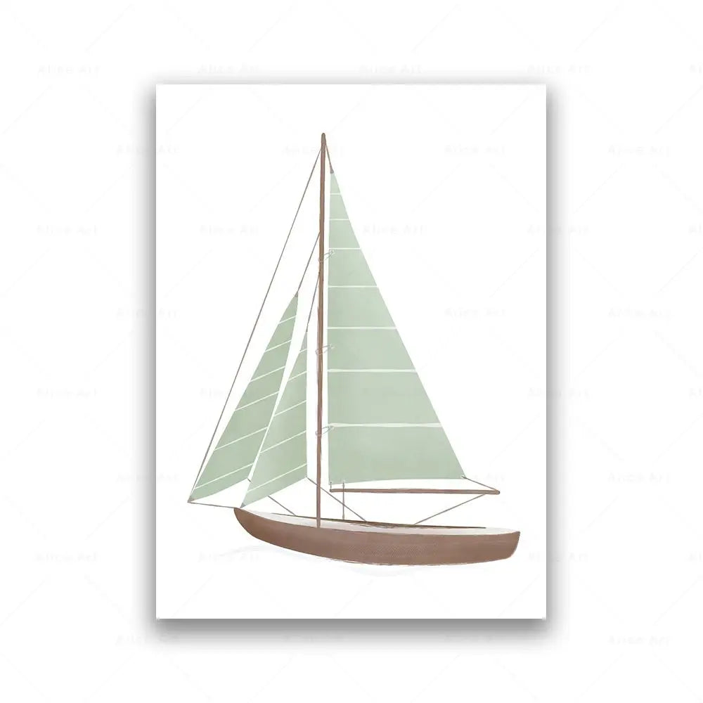 Mint Dreams – Retro Travel Print for Kids’ Rooms