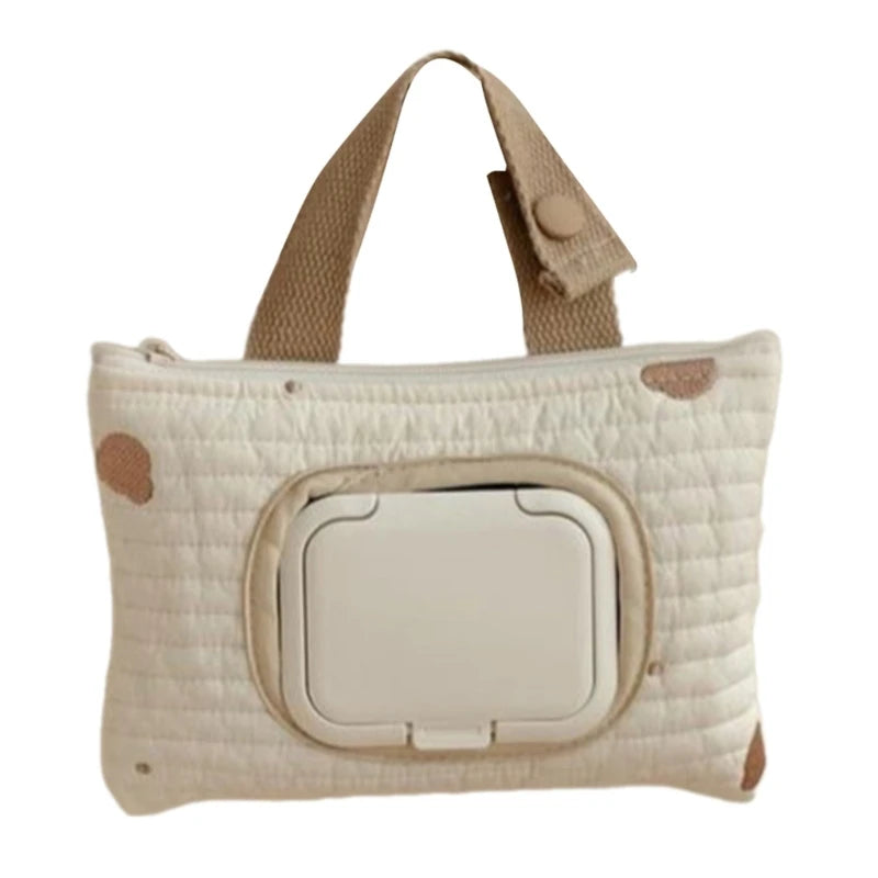 Quilted Baby Wipes Pouch – Cozy Nursery Essential for Parents