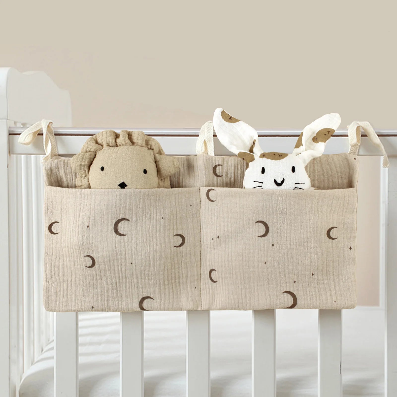 Soft Crib Organizer Caddy – Cute Nursery Storage for Essentials