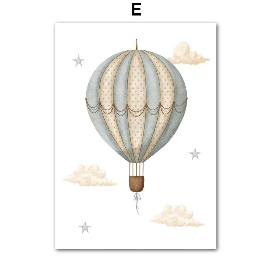 Whimsical Animal Art – Gentle Nordic Decor for Kids