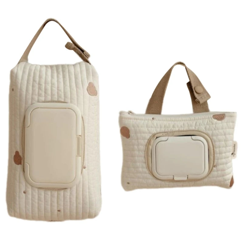 Quilted Baby Wipes Pouch – Cozy Nursery Essential for Parents