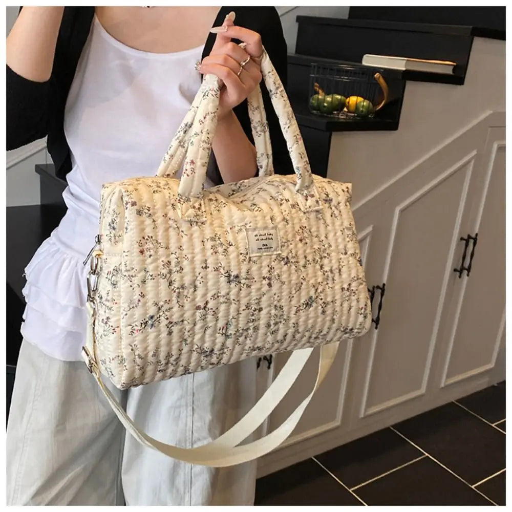 Floral Mommy Diaper Bag - Roomy, Pretty & Travel-Ready