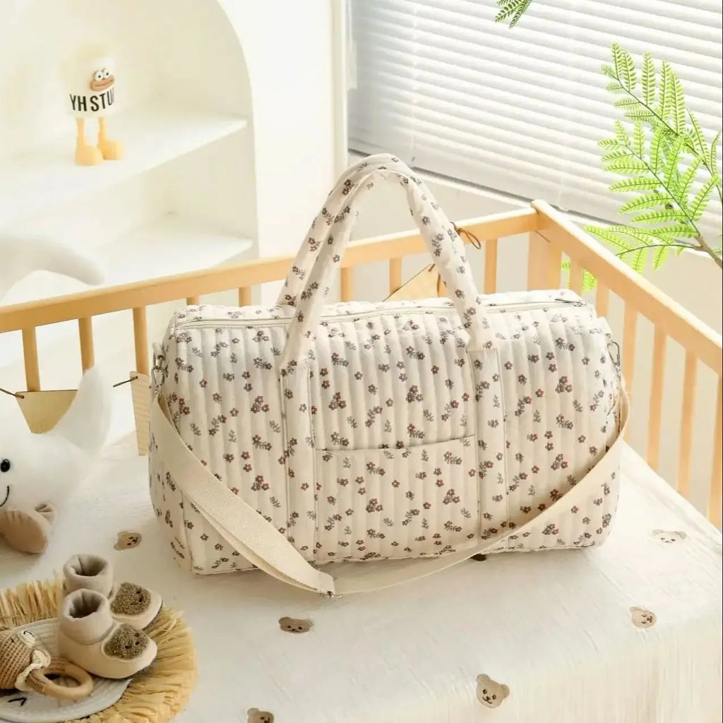 Soft Quilted Diaper Bag – Multi-Functional Mommy Essential