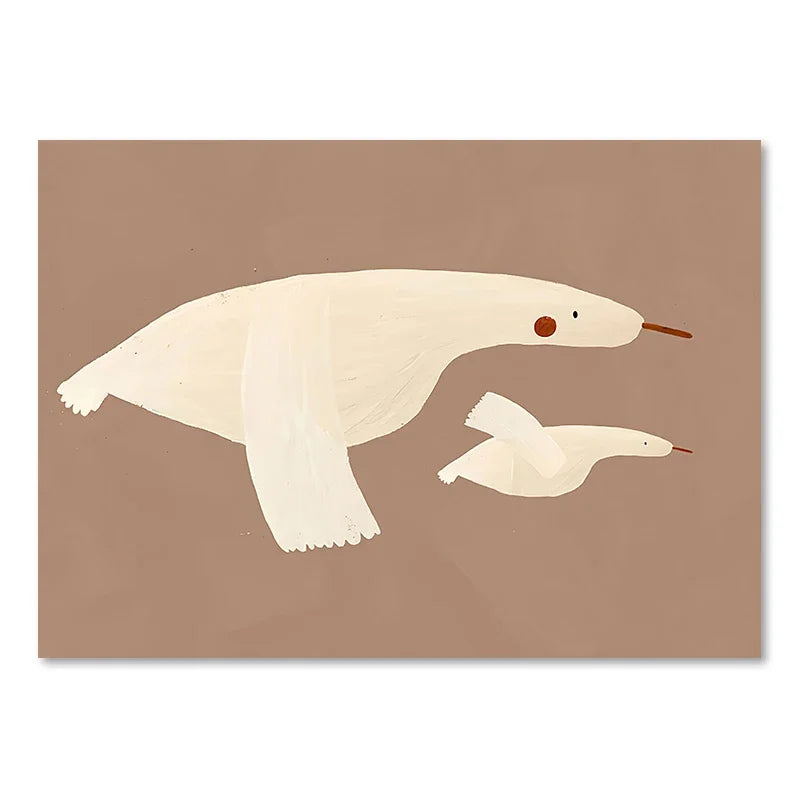 Adorable Animal Wall Art - Sweet Nordic Decor for Kids