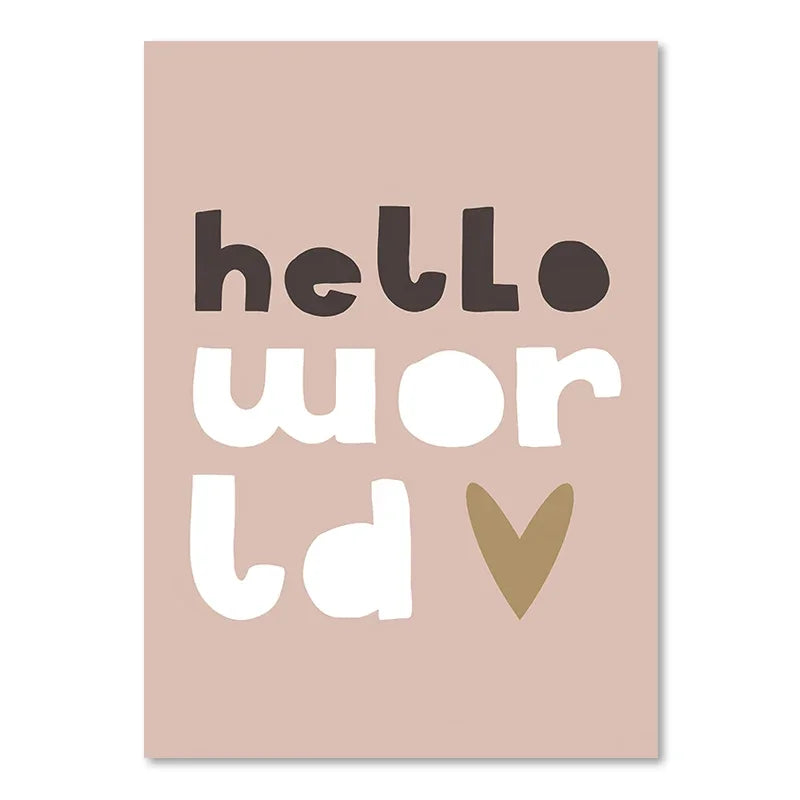 Adorable Animal Wall Art - Sweet Nordic Decor for Kids