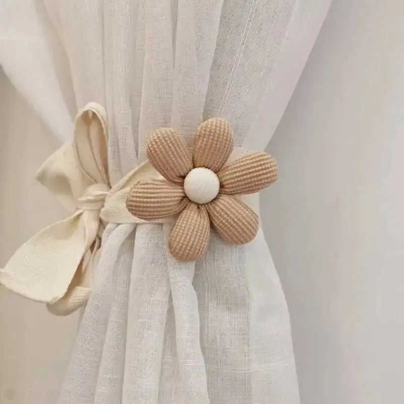 Soft Flower Curtain Tie - Adorable Kids Room Decor