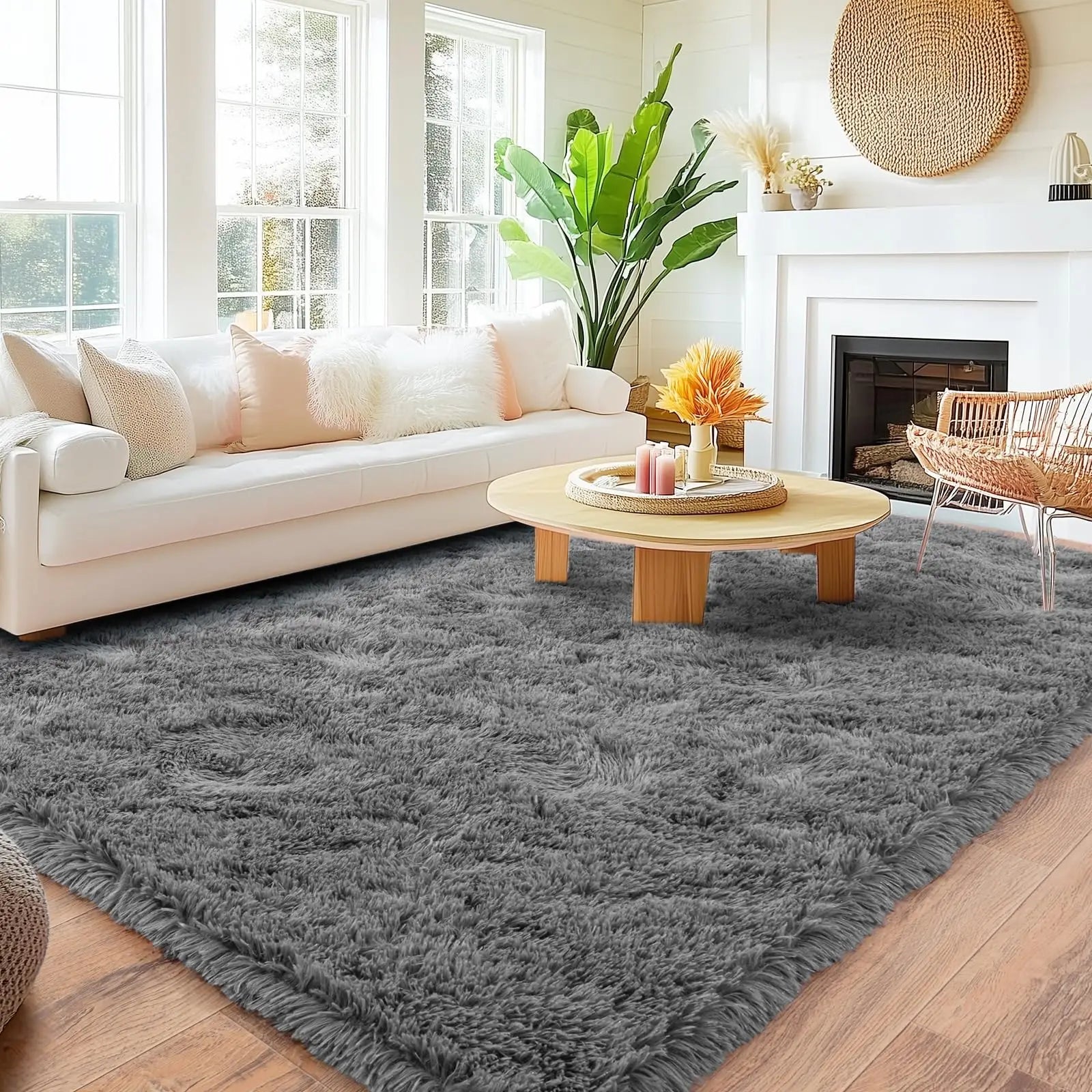Ultra-Soft Plush Rug - Warm Comfort for Living & Kids Rooms