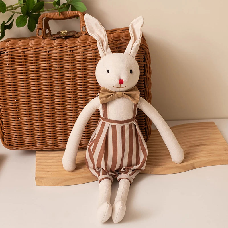 Soft Cloth Dolls - Cuddly Bunny, Bear & Cat Companions