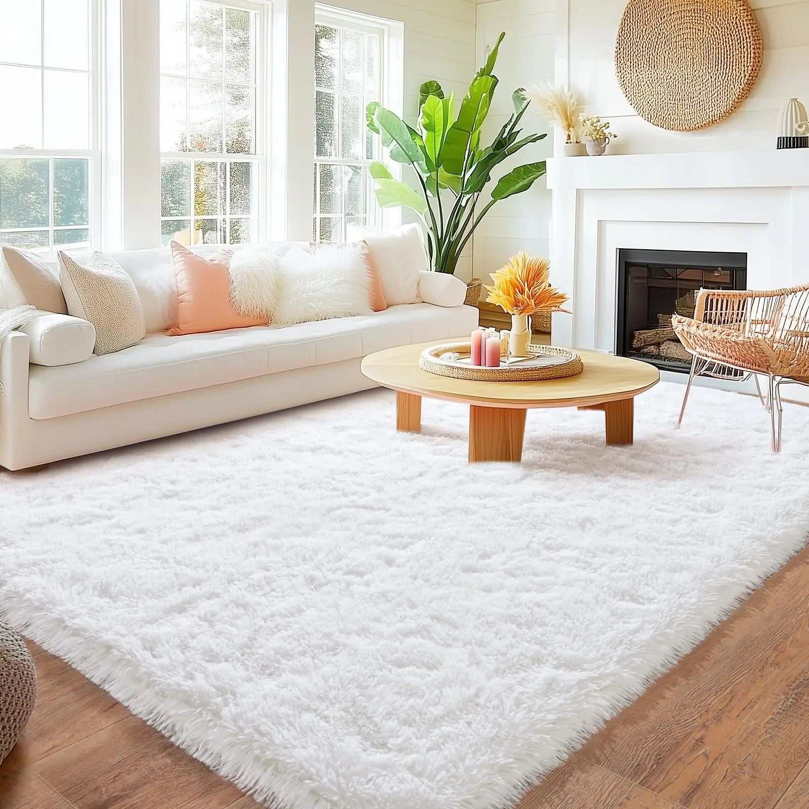 Ultra-Soft Plush Rug - Warm Comfort for Living & Kids Rooms