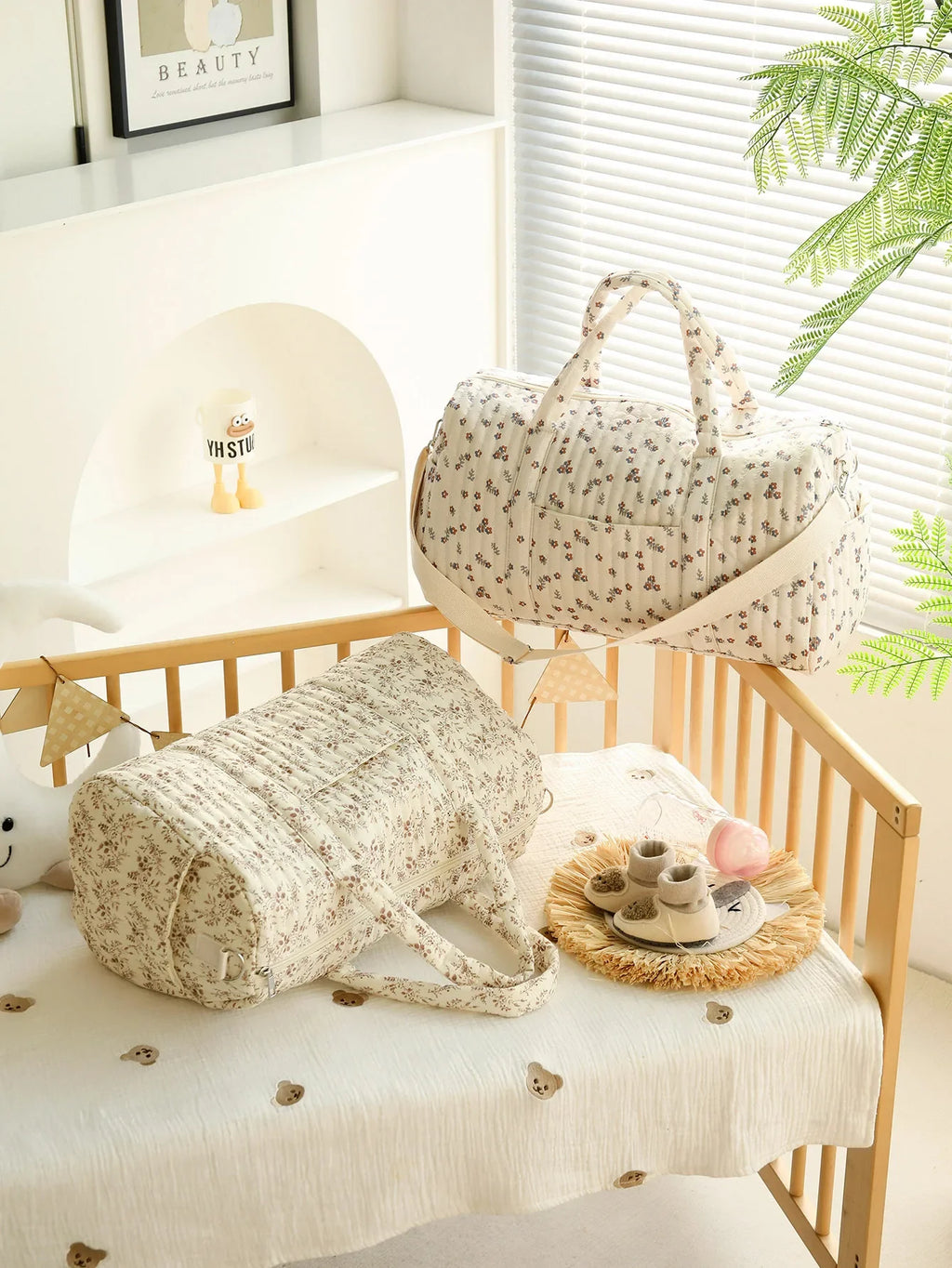 Soft Quilted Diaper Bag – Multi-Functional Mommy Essential