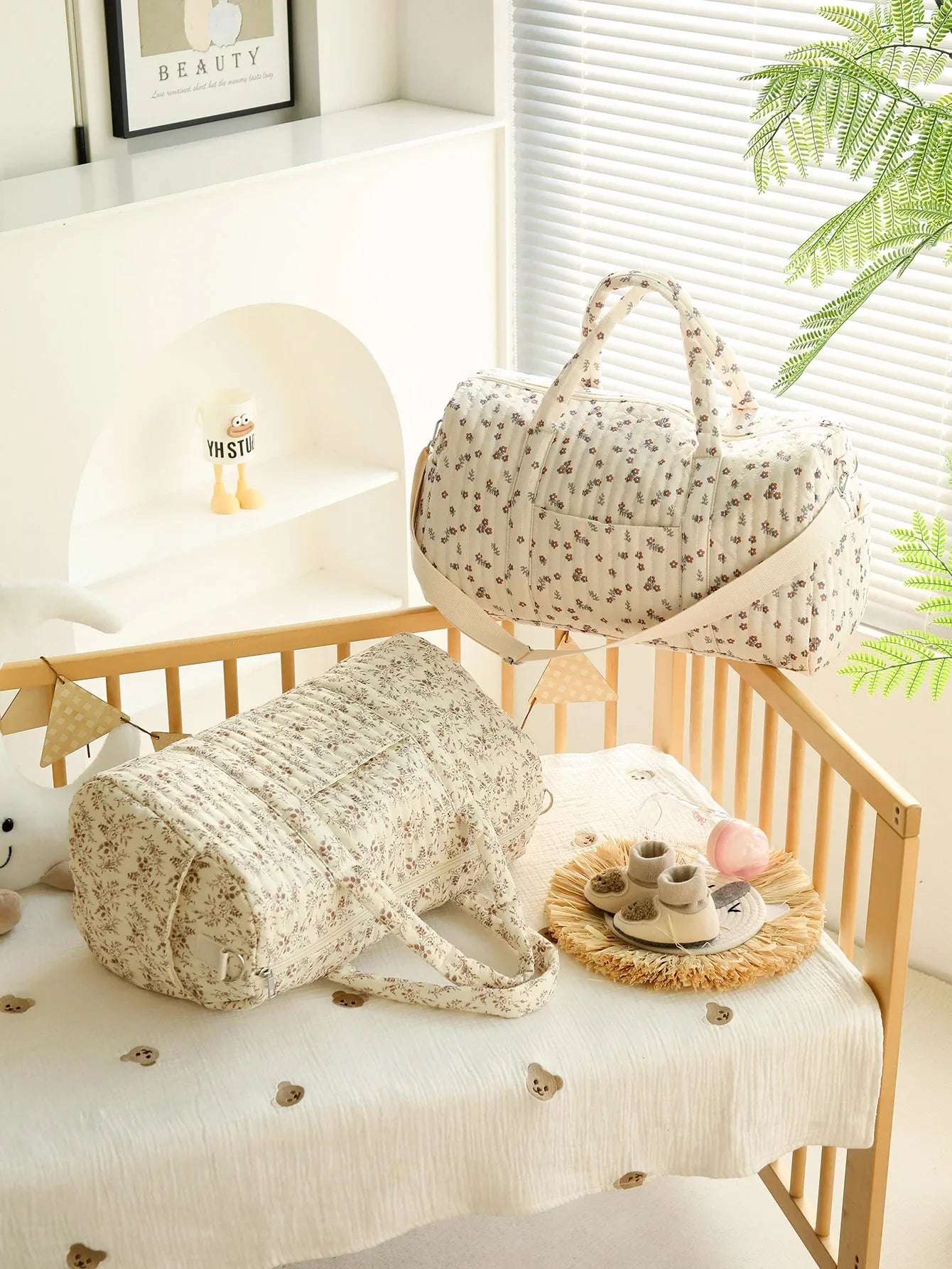 Soft Quilted Diaper Bag – Multi-Functional Mommy Essential