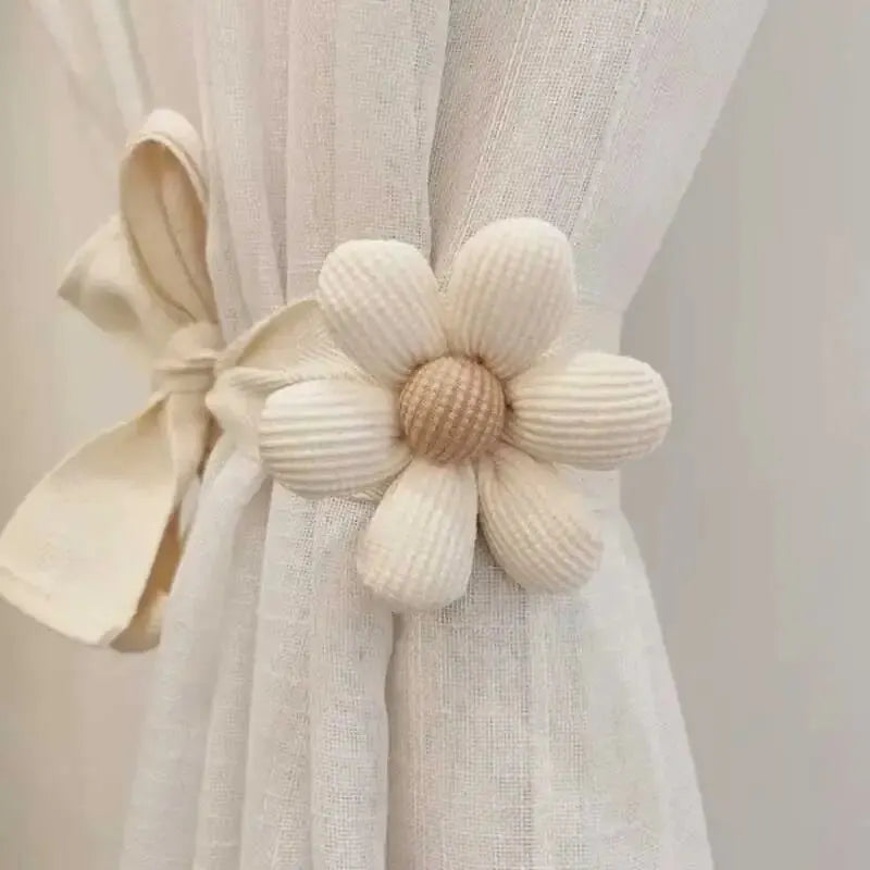 Soft Flower Curtain Tie - Adorable Kids Room Decor