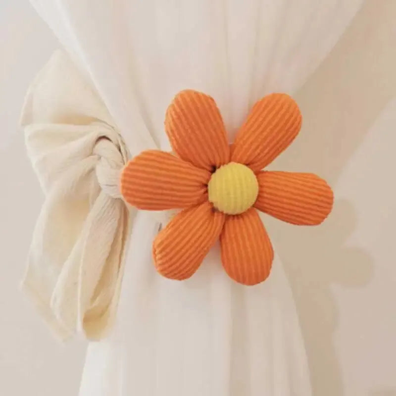 Soft Flower Curtain Tie - Adorable Kids Room Decor