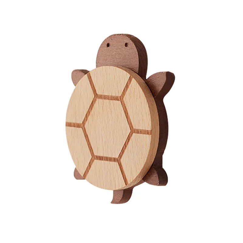 Wooden Turtle Hook - Cute Wall Decor for Kids’ Rooms